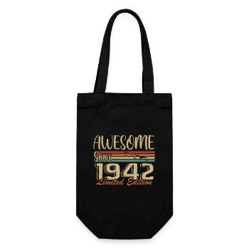 Legends Are Born In 1942 Vintage 1942 - Gift Bag for Bottles - black - Front