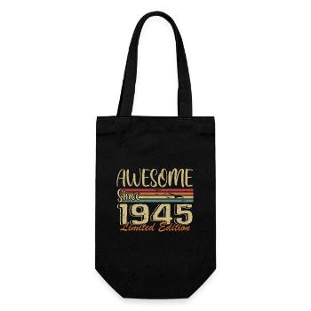 Les légendes sont nées en 1945 Vintage 1945 - Sac à bouteille - noir - Devant