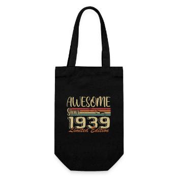 Legends Are Born In 1939 Vintage 1939 - Gift Bag for Bottles - black - Front
