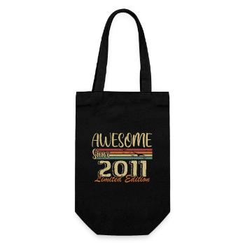 Les légendes sont nées en 2011 Vintage 2011 - Sac à bouteille - noir - Devant
