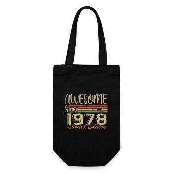 Legends Were Born In 1978 Vintage 1978 - Gift Bag for Bottles - black - Front