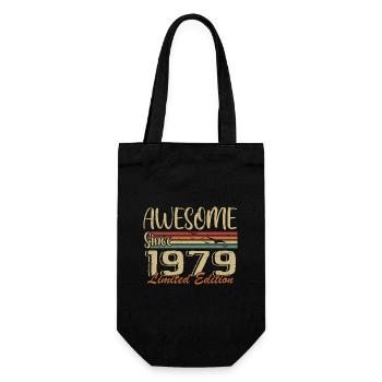 Legends Were Born In 1979 Vintage 1979 - Gift Bag for Bottles - black - Front