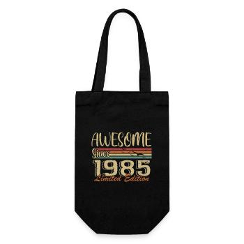 Legends Were Born In 1985 Vintage 1985 - Gift Bag for Bottles - black - Front
