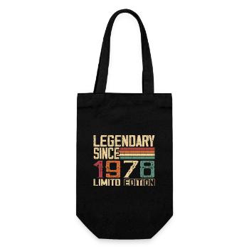Original 1978 Vintage Geburtstagsgeschenk 1978 - Geschenkbeutel für Flaschen - Schwarz - Vorne