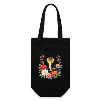 Happy Lunar New Year 2025 Year of The Snake - Gift Bag for Bottles - black - Front
