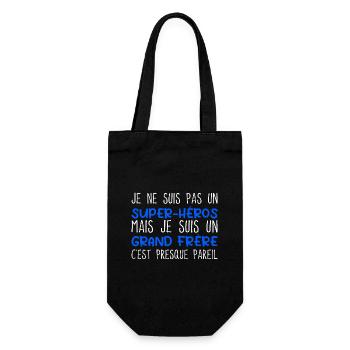 Grand Frère Super Héros Humour Frère Cadeau - Sac à bouteille - noir - Devant