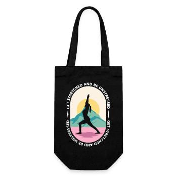 Yoga, Sports, Stretching, Nature, Bien-être, Méditation - Sac à bouteille - noir - Devant