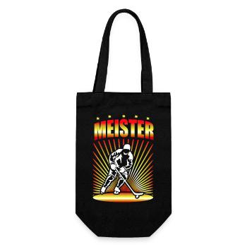Hockey Master Hockey Player Gift - Gift Bag for Bottles - black - Front