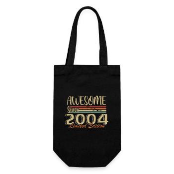 The Legends Were Born In 2004 Vintage 2004 - Gift Bag for Bottles - black - Front