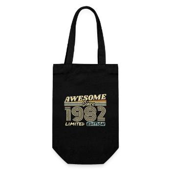 Vintage 1982 Rétro - Cadeau D’anniversaire 1982 - Sac à bouteille - noir - Devant