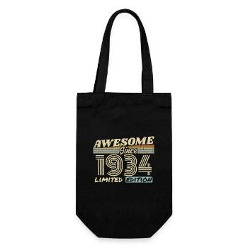 Vintage 1934 Rétro - Cadeau D’anniversaire 1934 - Sac à bouteille - noir - Devant