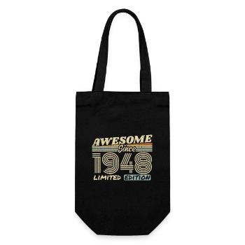 Vintage 1948 Rétro - Cadeau D’anniversaire 1948 - Sac à bouteille - noir - Devant