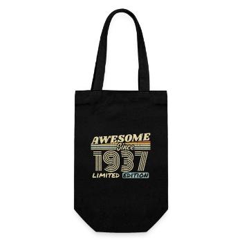 Vintage 1937 Rétro - Cadeau D’anniversaire 1937 - Sac à bouteille - noir - Devant