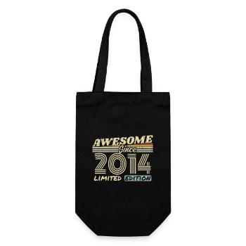 Vintage 2014 Rétro - Cadeau D’anniversaire 2014 - Sac à bouteille - noir - Devant