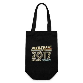 Vintage 2017 Rétro - Cadeau D’anniversaire 2017 - Sac à bouteille - noir - Devant