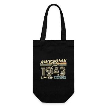 Vintage 1943 Rétro - Cadeau D’anniversaire 1943 - Sac à bouteille - noir - Devant