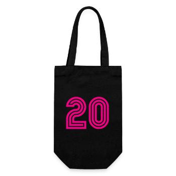 20. 20e ANNIVERSAIRE. ANNIVERSAIRE 20 ANS. 20 ANS. - Sac à bouteille - noir - Devant