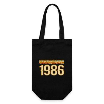 Original 1986 Retro Logo - Gift Bag for Bottles - black - Front