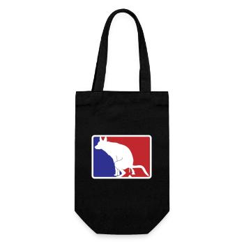 Celui avec le chien va logo | Les couleurs peuvent être changées - Sac à bouteille - noir - Devant