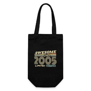 Vintage 2005 Rétro - Cadeau D’anniversaire 2005 - Sac à bouteille - noir - Devant