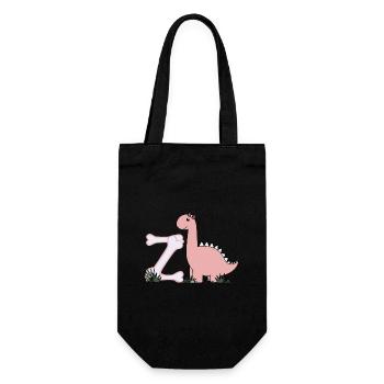 Letter Z - Gift Bag for Bottles - black - Front