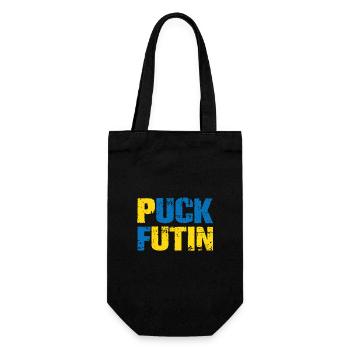 puck futin - Geschenkbeutel für Flaschen - Schwarz - Vorne