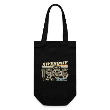 Vintage 1986 Rétro - Cadeau D’anniversaire 1986 - Sac à bouteille - noir - Devant
