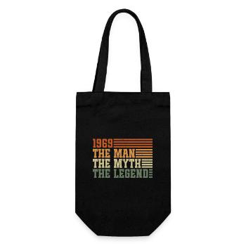 1969 Vintage homme mythe légende anniversaire - Sac à bouteille - noir - Devant