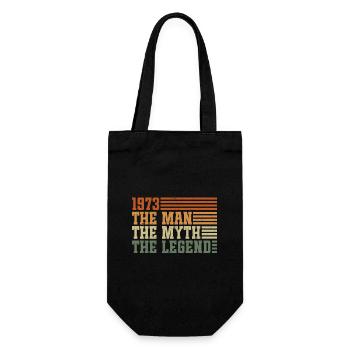 1973 Vintage homme mythe légende anniversaire - Sac à bouteille - noir - Devant