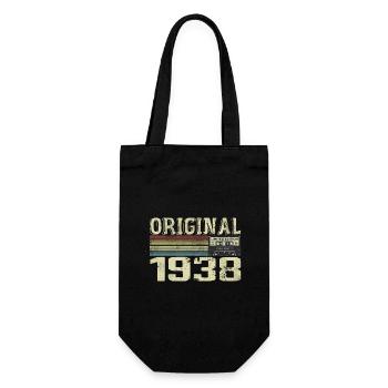1938 Geburtstagsfeiern - 1938 Retro Geschenk - Geschenkbeutel für Flaschen - Schwarz - Vorne