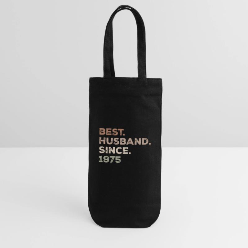 Bester Ehemann seit 1975 Jubiläumsgeschenk Geschenkbeutel für Flaschen