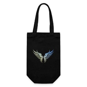 Wings icon - Gift Bag for Bottles - black - Front