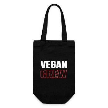 Vegan Crew - Gift Bag for Bottles - black - Front
