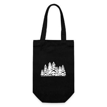Forest Trees - Gift Bag for Bottles - black - Front