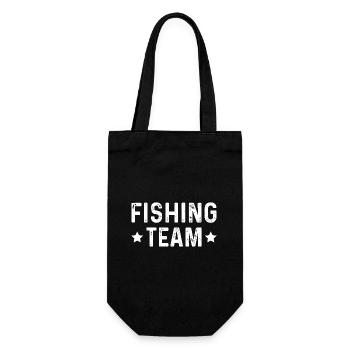 Fishing Team - Geschenkbeutel für Flaschen - Schwarz - Vorne
