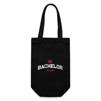 Bachelor Team - Geschenkbeutel für Flaschen - Schwarz - Vorne