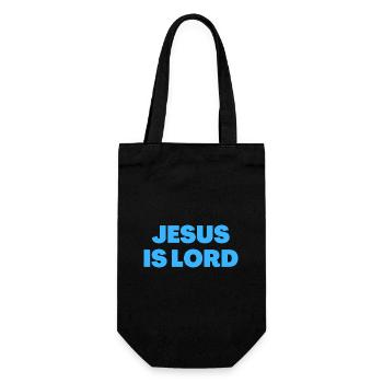 Jésus est Seigneur - Citations chrétiennes - Sac à bouteille - noir - Devant