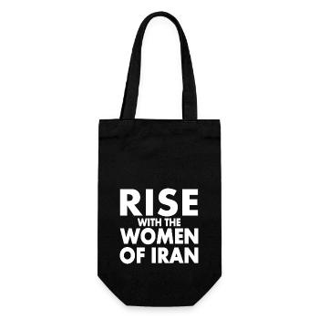 Rise with the women of iran - Sac à bouteille - noir - Devant