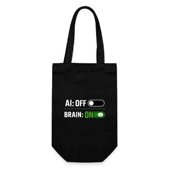 AI OFF - Gift Bag for Bottles - black - Front