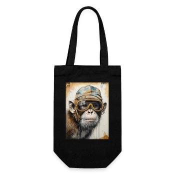 Tierischer Stil - Geschenkbeutel für Flaschen - Schwarz - Vorne