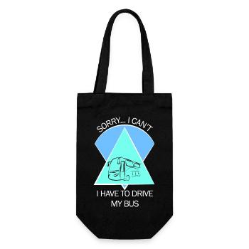 Bus Bus Driver School Bus Bus Bus Driver - Gift Bag for Bottles - black - Front