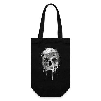 T-Shirt "Rebel Skull" - Gift Bag for Bottles - black - Front