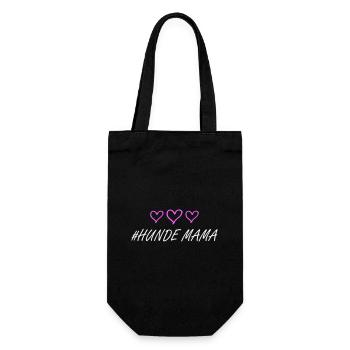 Chiens Maman Coeur - Sac à bouteille - noir - Devant