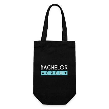 Bachelor Crew - Geschenkbeutel für Flaschen - Schwarz - Vorne