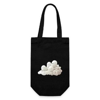 Happy Ghost Family - Gift Bag for Bottles - black - Front