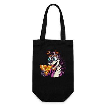 Zebra Pizza Lovers Indulgence - Gift Bag for Bottles - black - Front