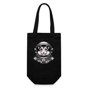 Hamster Astronaut: Space Adventure - Gift Bag for Bottles - black - Front