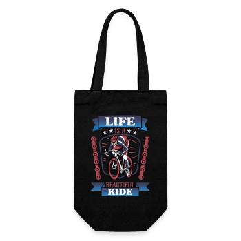 Skellet Bicycle Life est un beau design de conduite - Sac à bouteille - noir - Devant