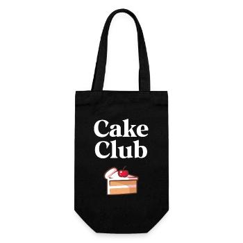Cake Club - Geschenkbeutel für Flaschen - Schwarz - Vorne