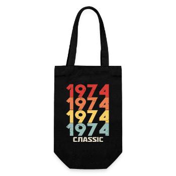 1974 Jubilé dans un style vintage classique 1974 - Sac à bouteille - noir - Devant